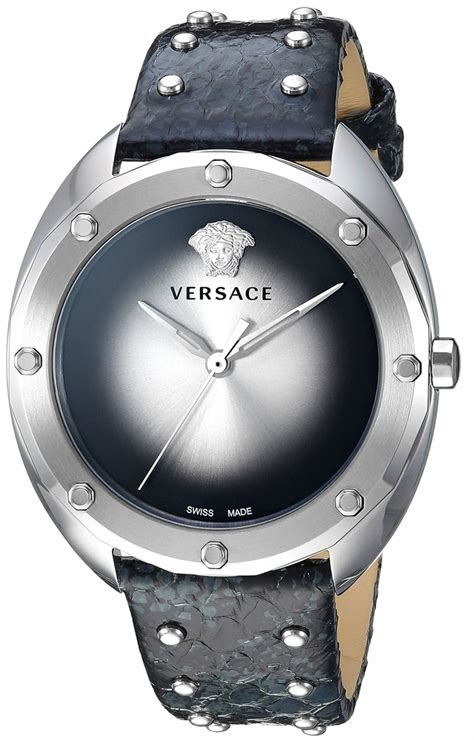 versace shadov diamond|Versace Shadov Quartz Silver / Black Dial Ladies .